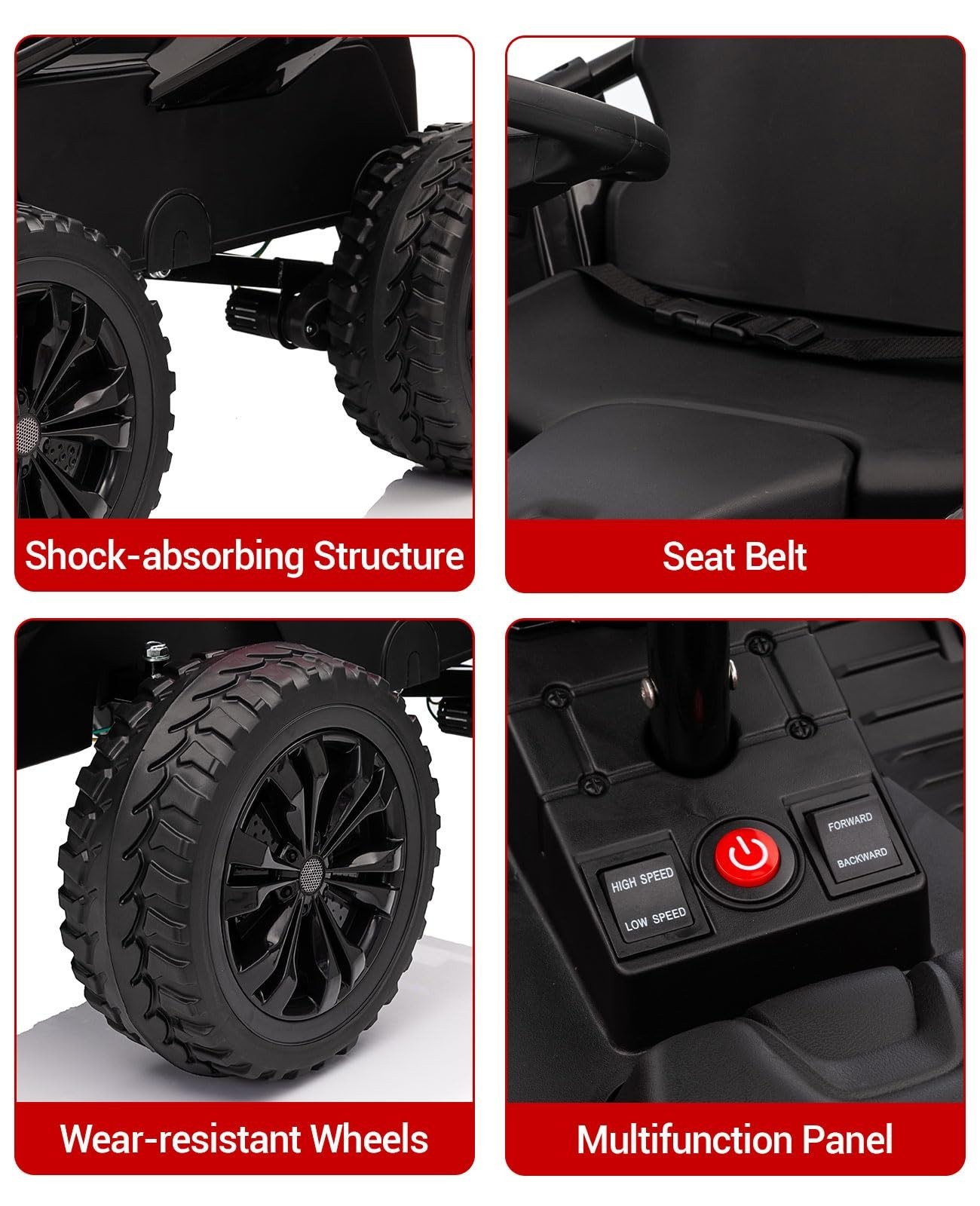 24V Kids Ride on Toy Electric Car Battery Power Wheel UTV w/Remote Control Music