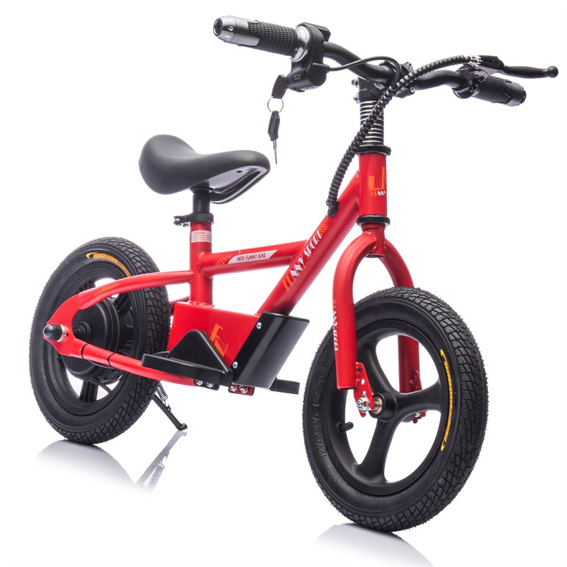 24V Kids Ride On Electric Bike 150W 9.32MPH Inflatable Wheels Bicycle for Kid 3+