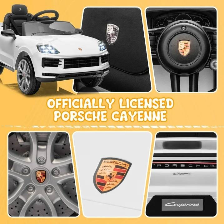 Kid Toddler 12V Licensed Porsche Caye Electric Ride on Car Toy w/Remote Control