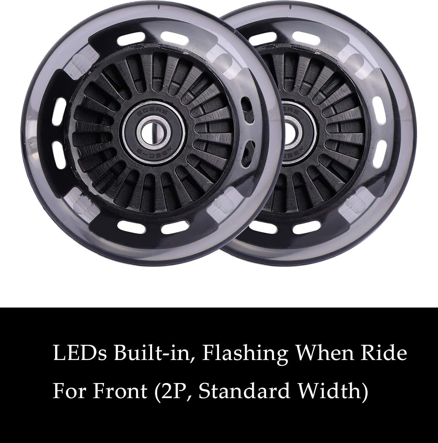 Wiggle Car Polyurethane Replacement Wheels Set – Light Up Front & Rear Upgrade