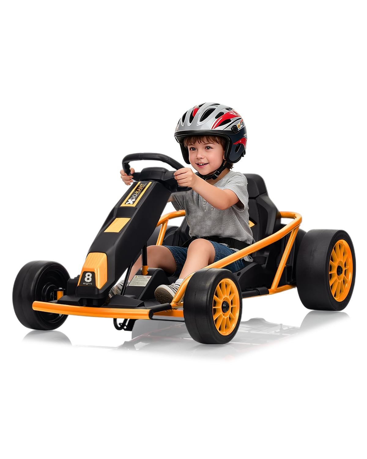 24V Go Kart for Kids High Speed Drifting Outdoor Ride On Toy for Teens W/ Music