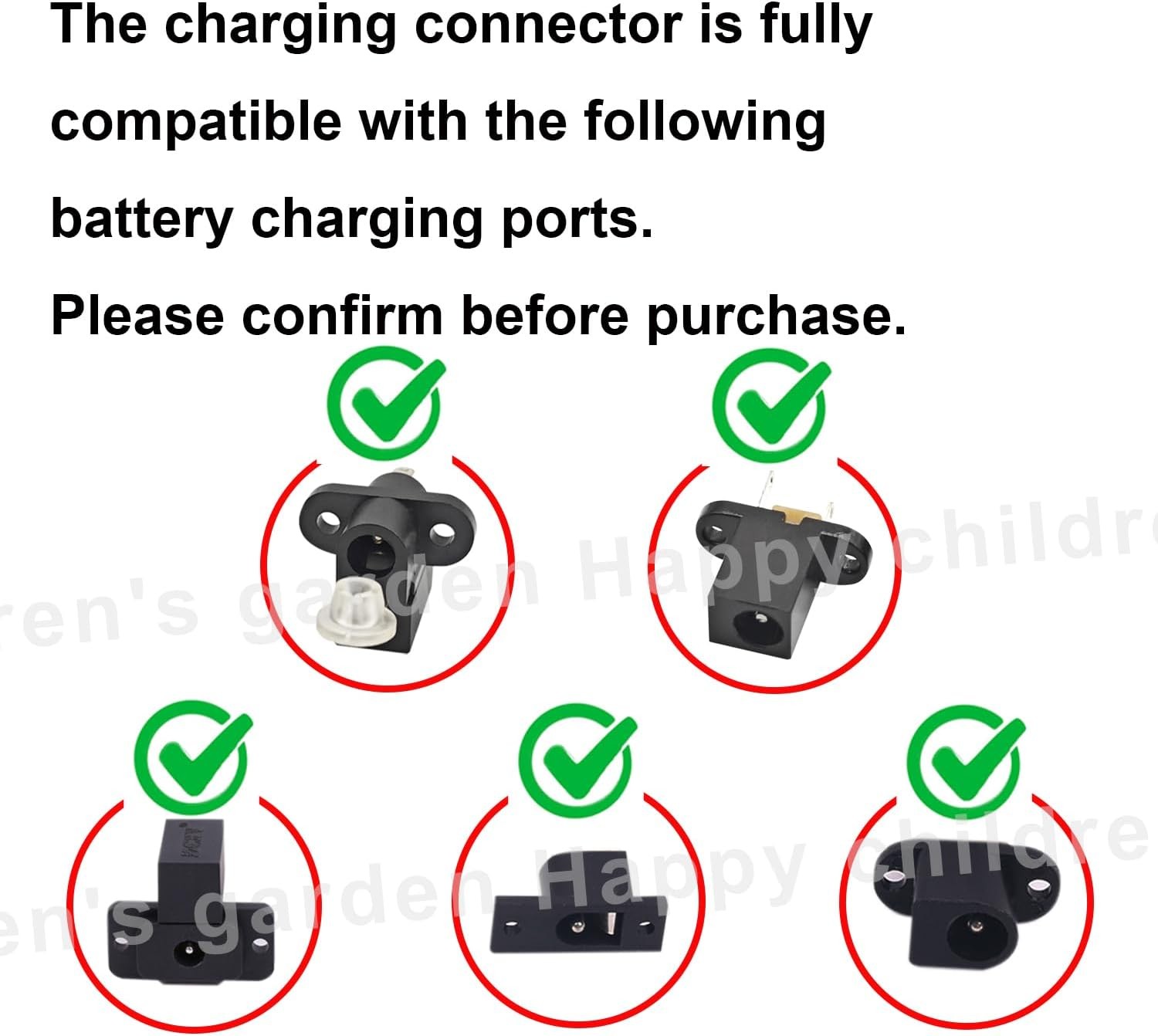 FLHFULIHUA 12 Volt Battery Charger for Kids Ride on Toys – Universal Charger…