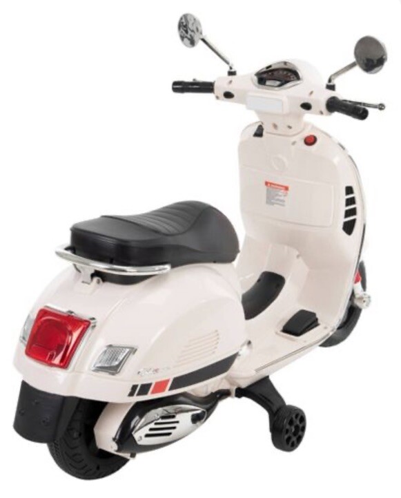 Huffy 6V Vespa Ride-On Electric Scooter ~Kids Ideal ages 3 to 7 years, White