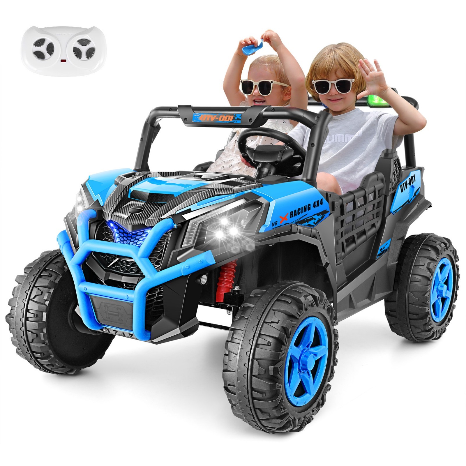 24V Battery Power Kids Electric Car 2 Seater Ride on Car Toys w/Remote Control