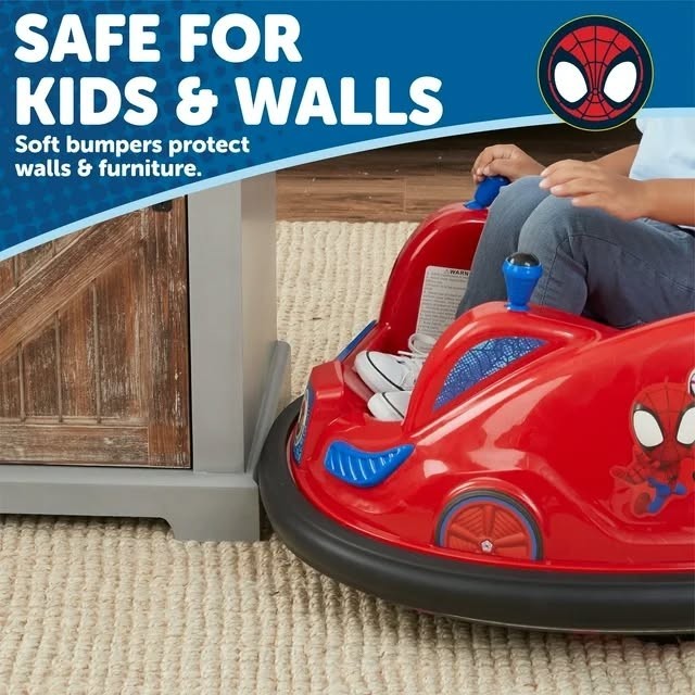 6V Marvel Spidey Bumper Car Ride on Toy