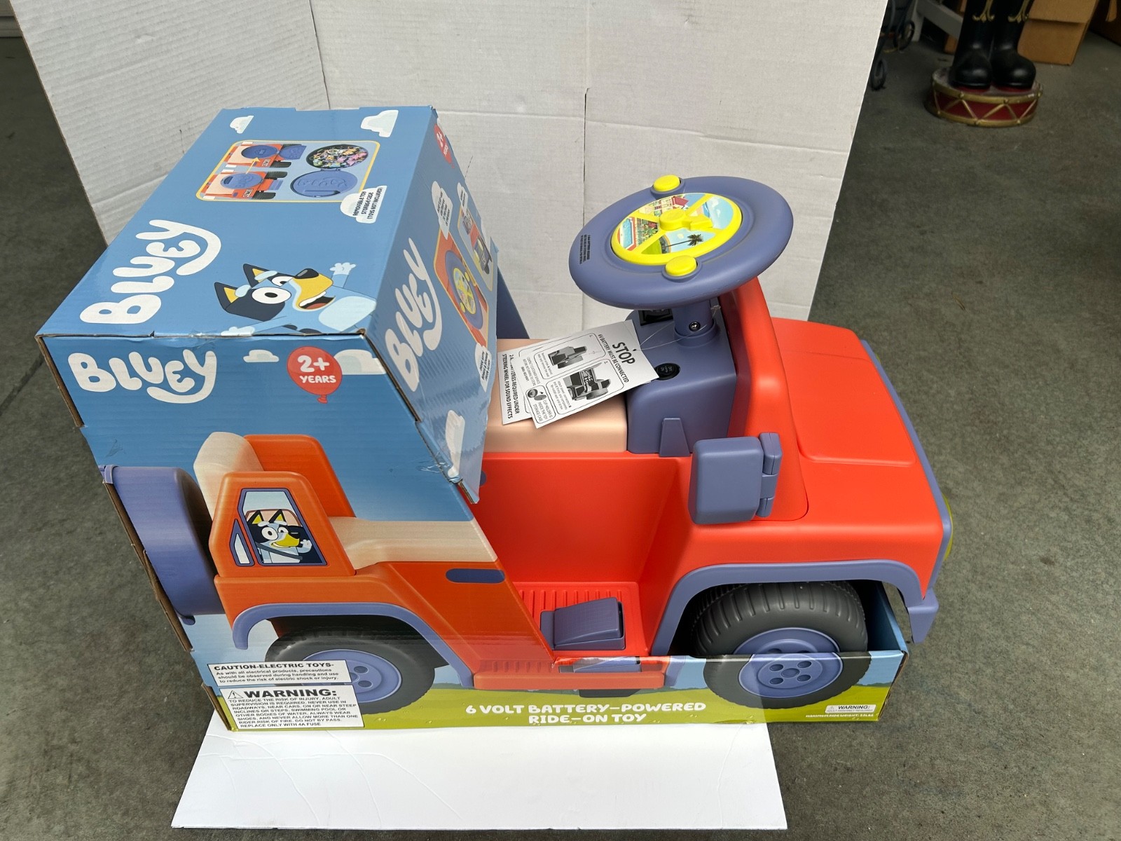 Bluey 6V Ride On Car for Toddlers – Interactive Electric Car for Kids with Sound
