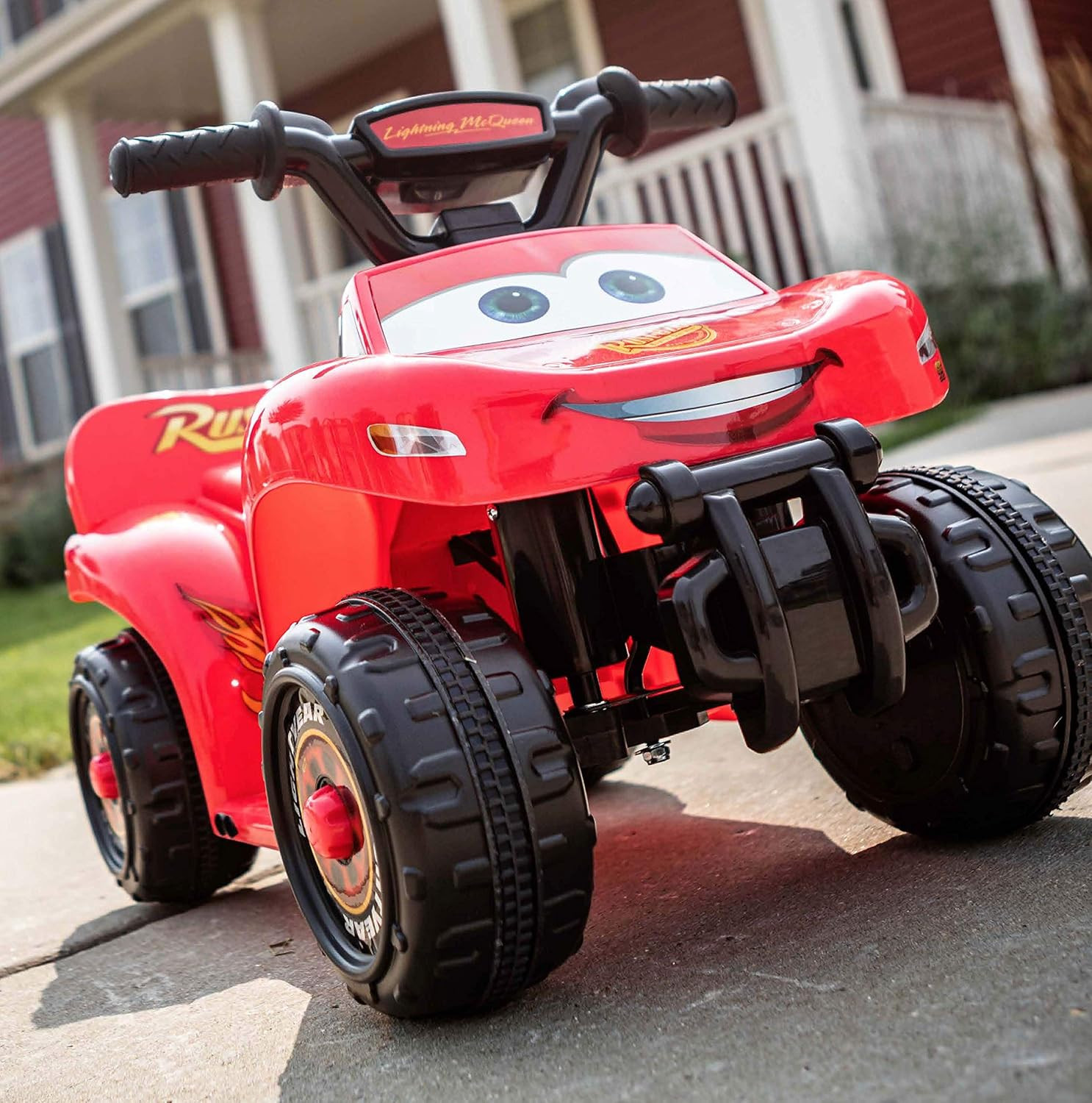 Kid Trax Lightning McQueen Quad Ride-On Toy for Toddlers 1.5-3 Years Old
