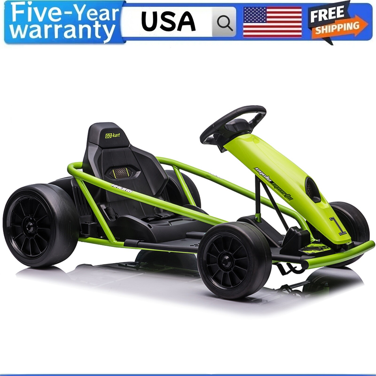 🔥Ride On Toy for Teens 24V Go Kart 9Ah Large Battery 8MPH High Speed Drifting