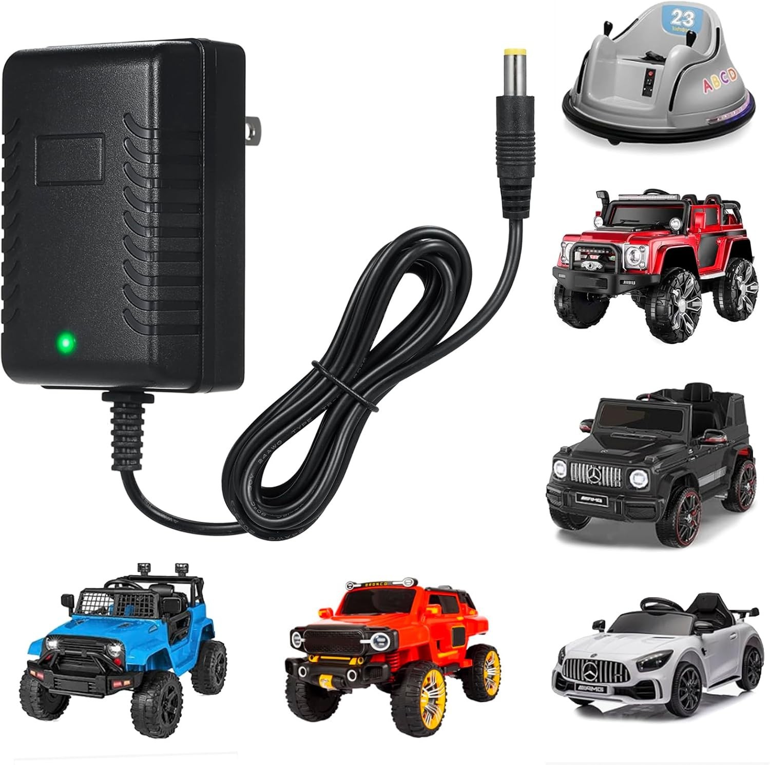 12V Kids Ride-On Car Battery Charger – Fast Charging & Safety Certified