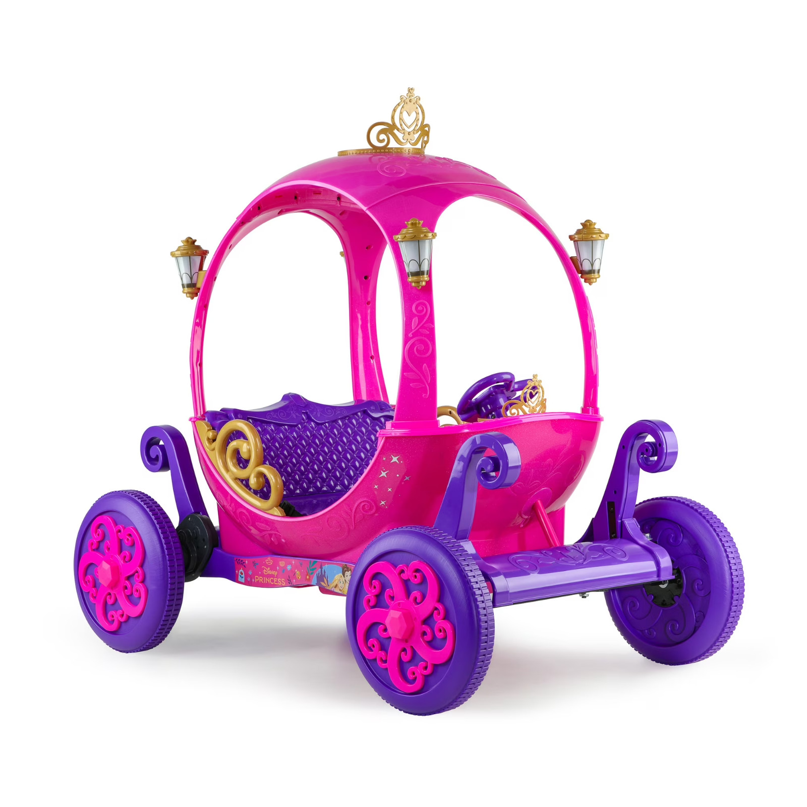 Disney Princess 24V Battery-Powered Ride-On Carriage w/ Parent Remote, Ages 3+