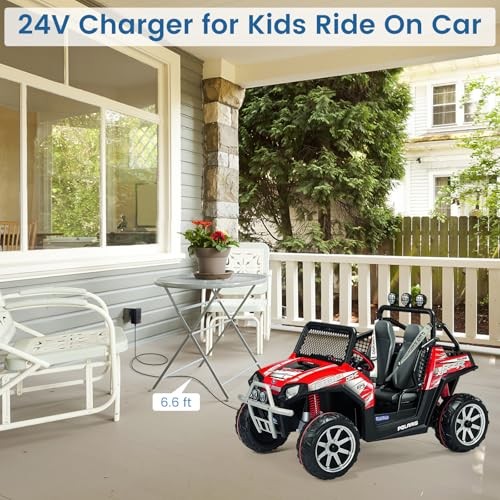 24V Battery Charger for Kids Ride On Car Toys, 24Volt Charging Cable with