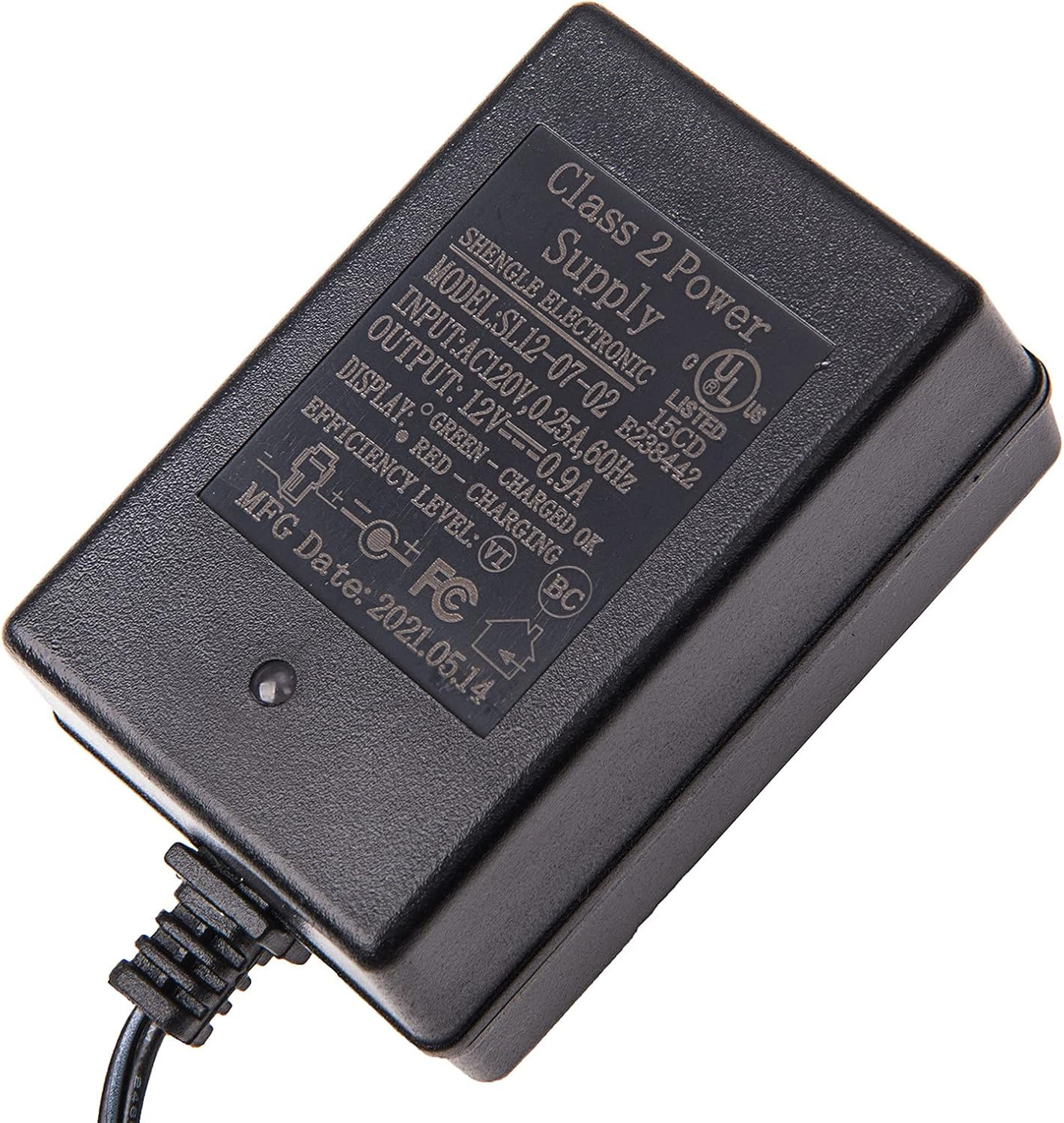 12 Volt Battery Charger for Ride on Toys SL12-07-02 12V Kids Ride on Car Charger