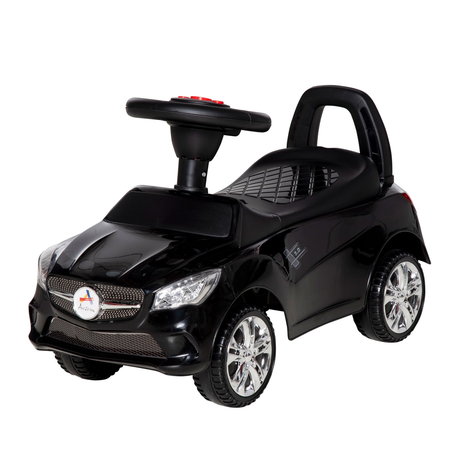 Ride on Sliding Car w/ Horn Music Working Lights Storage No Power