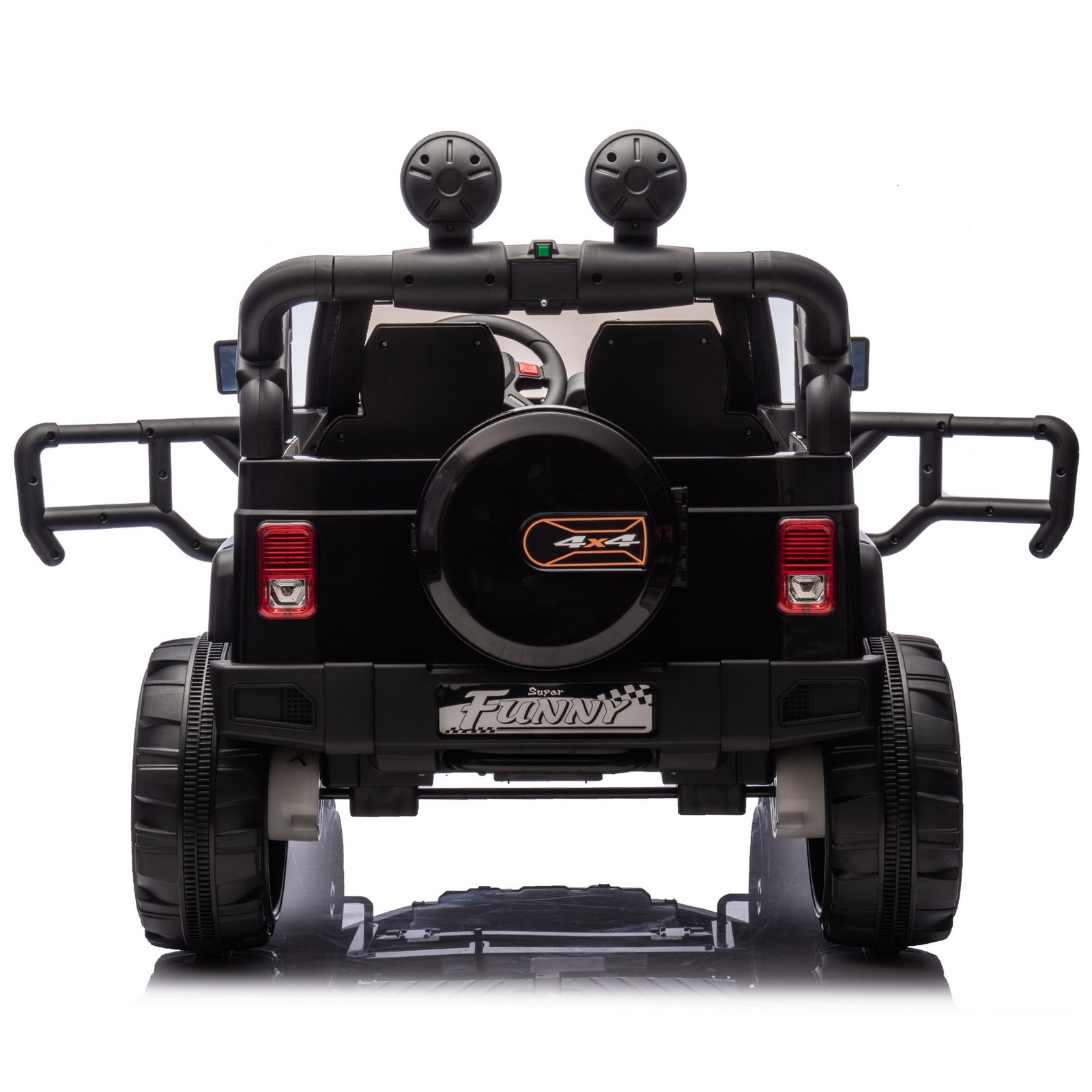 24V 2-Seater Off-Road Ride On Wrangler Jeep Toy Car Parent RC Control LED Music