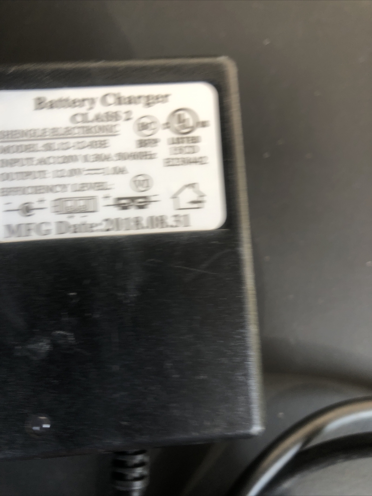 Battery Charger 12 Volt For Power Wheels–SL12-12-03E