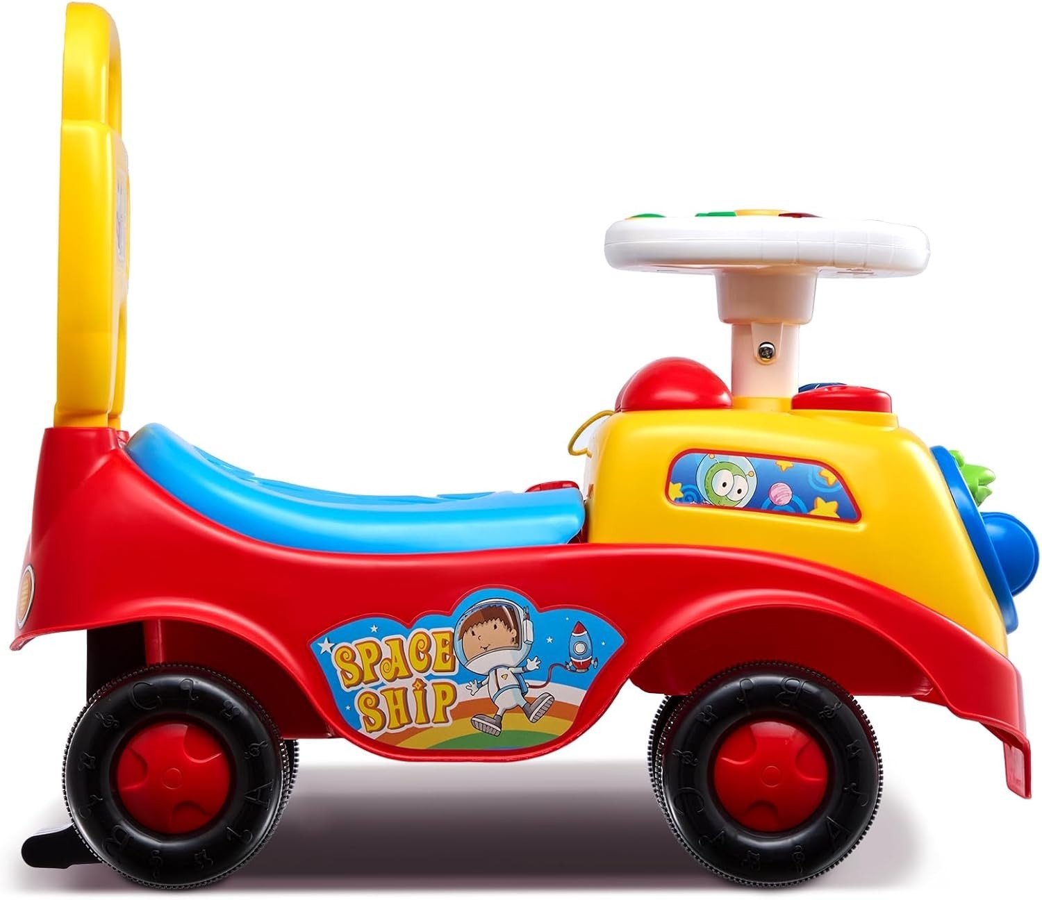 Durable Push Car for Kids – Supports 48.5 lbs with Fun Music & Safety Features
