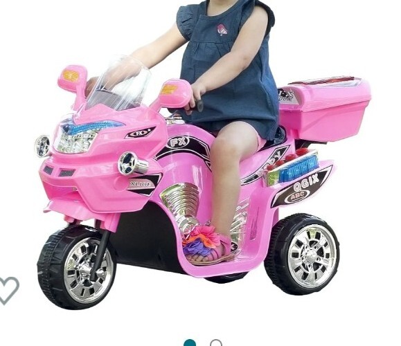 Lil’ Rider Electric Motorcycle for Kids – 3-Wheel Battery Powered Motorbike f…