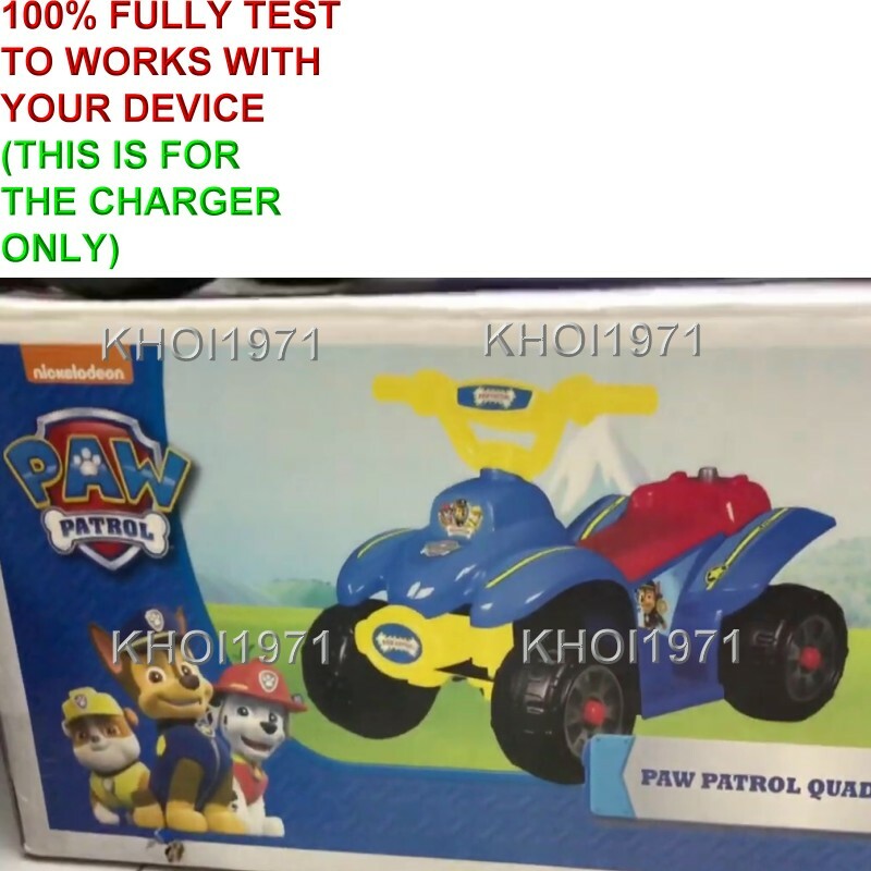 WALL charger AC adapter FOR BLUE RED-SEAT Nickelodeon PAW PATROL QUAD ride on 6V