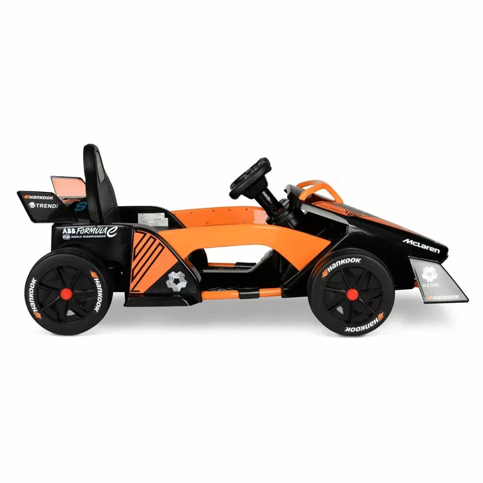HYPER MCLAREN FORMULA F1 RACE CAR 12V BATTERY-POWERED VEHICLE , ORANGE/BLACK