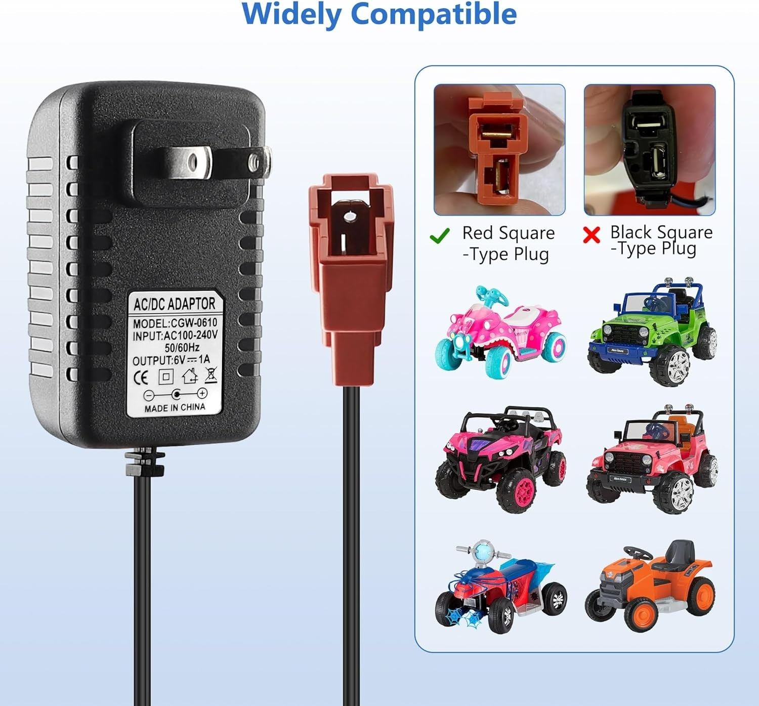 6V Battery Charger for Kids Ride-On Cars – Smart, Compatible & Safe Charging