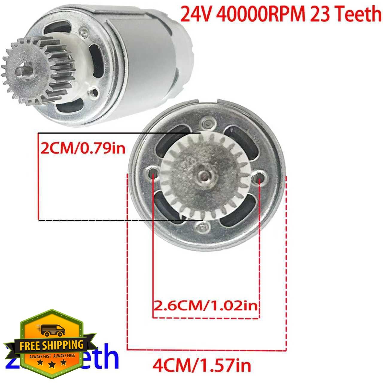 BUMPKAI 12V RS550 40000RPM Motor Power Wheels