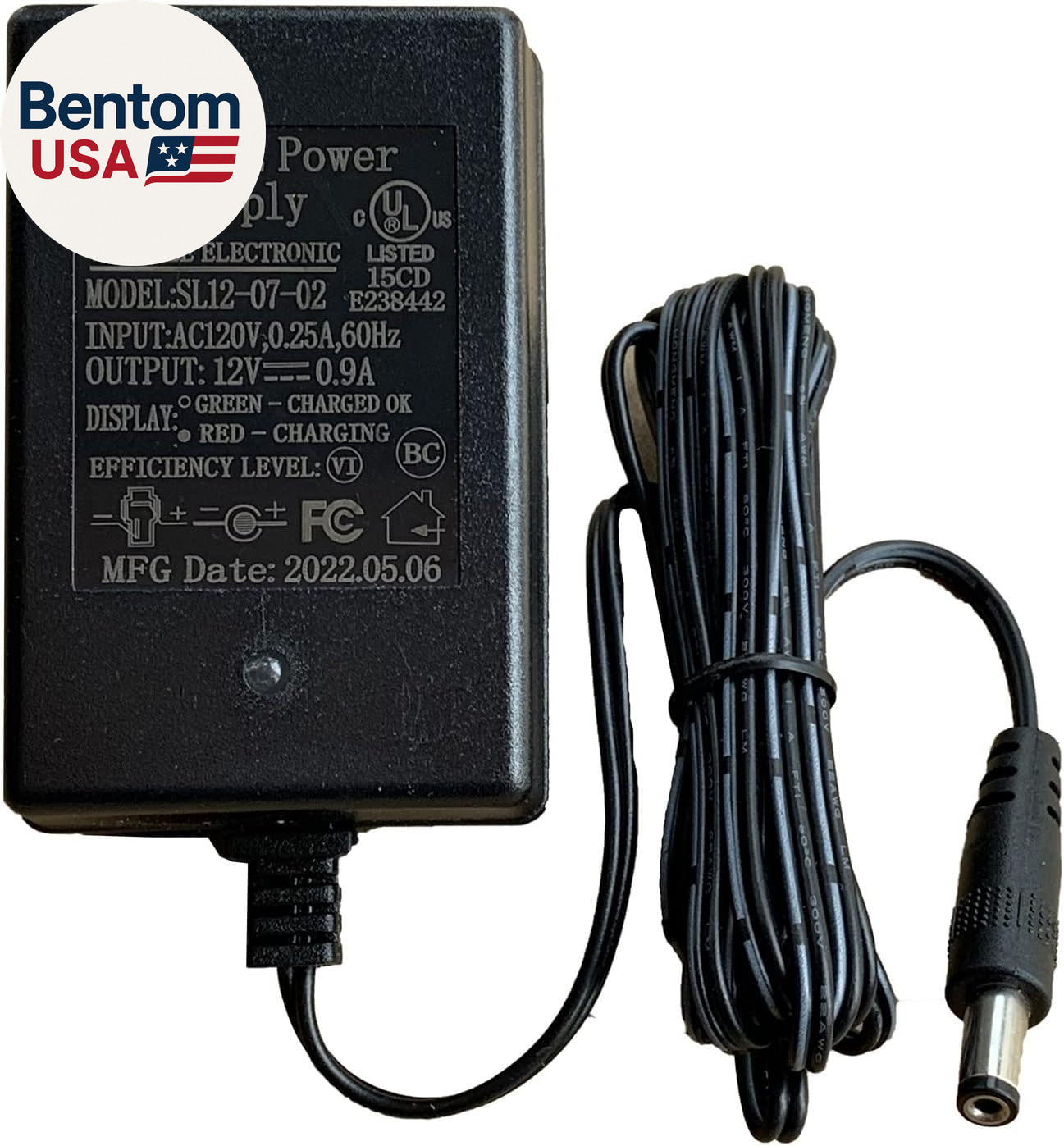 12V 0.9A Battery Charger for Ride on Toys 12V Kids Ride on Car, SL12-07-02 12 Vo
