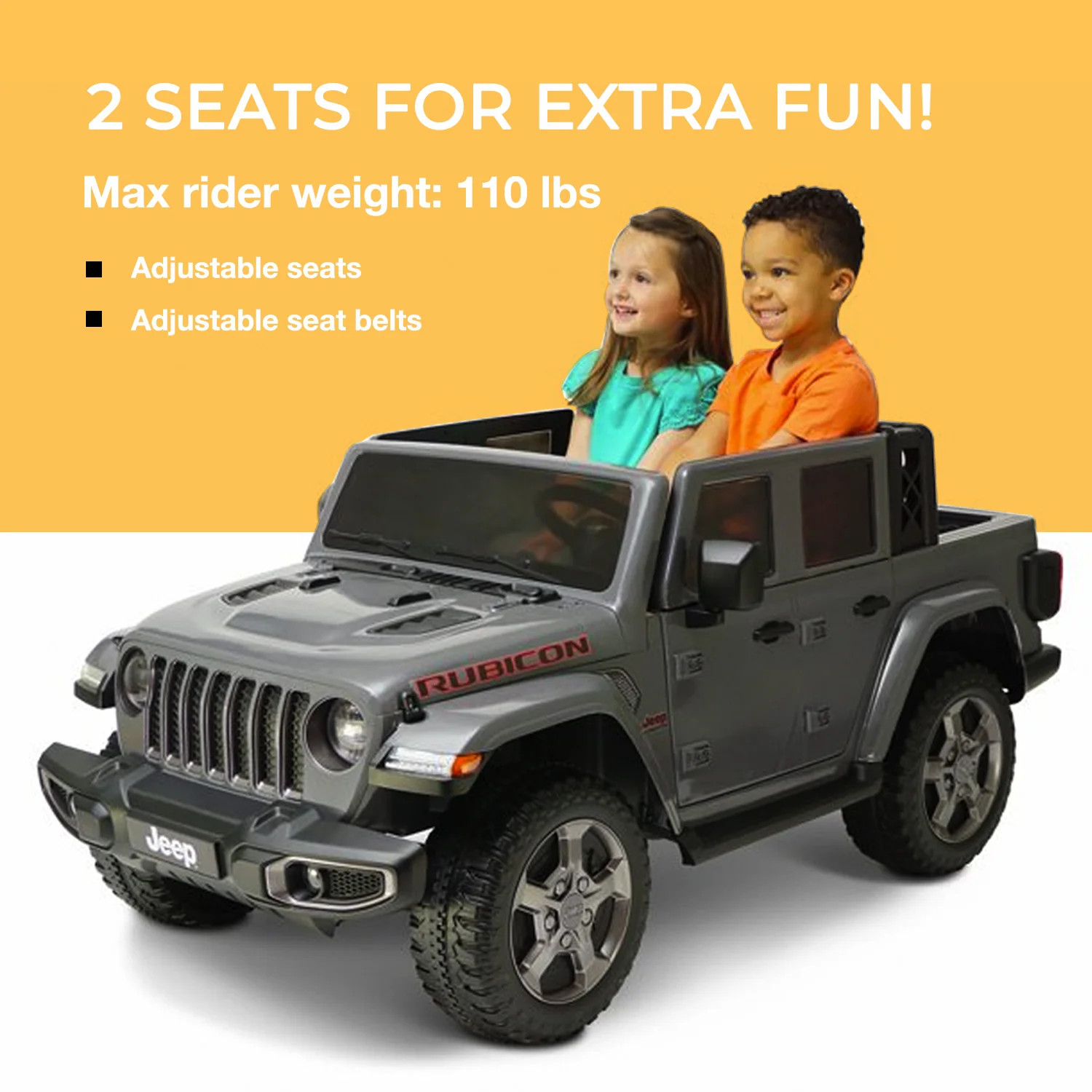 Kids Ride On Toy Jeep Gladiator Rubicon 12V Battery Powered Choose Your Color