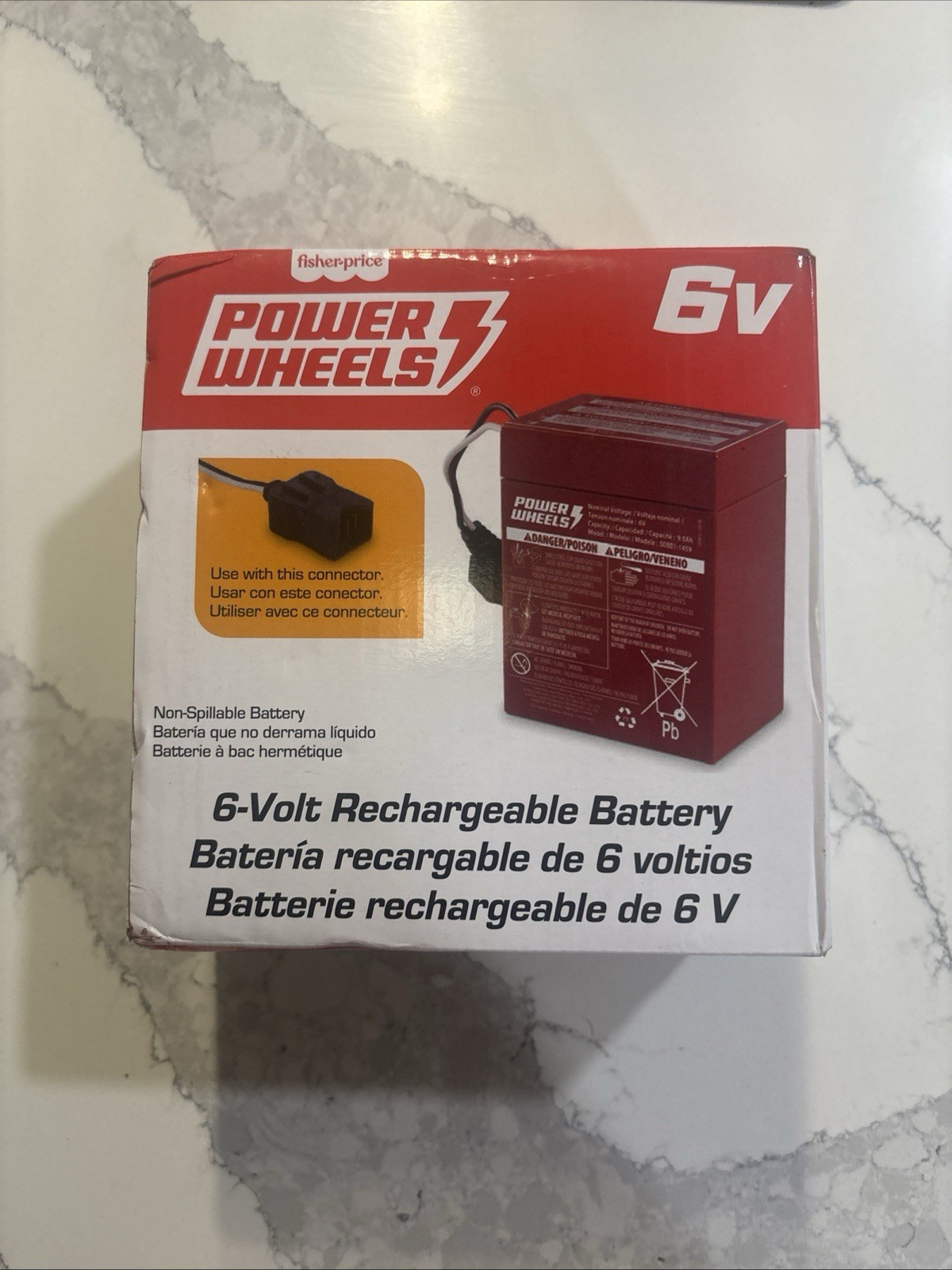 Power wheels 6v 9.5H red battery 2563LC