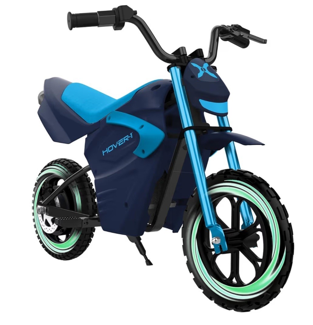 Hover-1 My First Dirt Bike for Kids 300W Motor 9MPH Max Speed, 12″-Blue