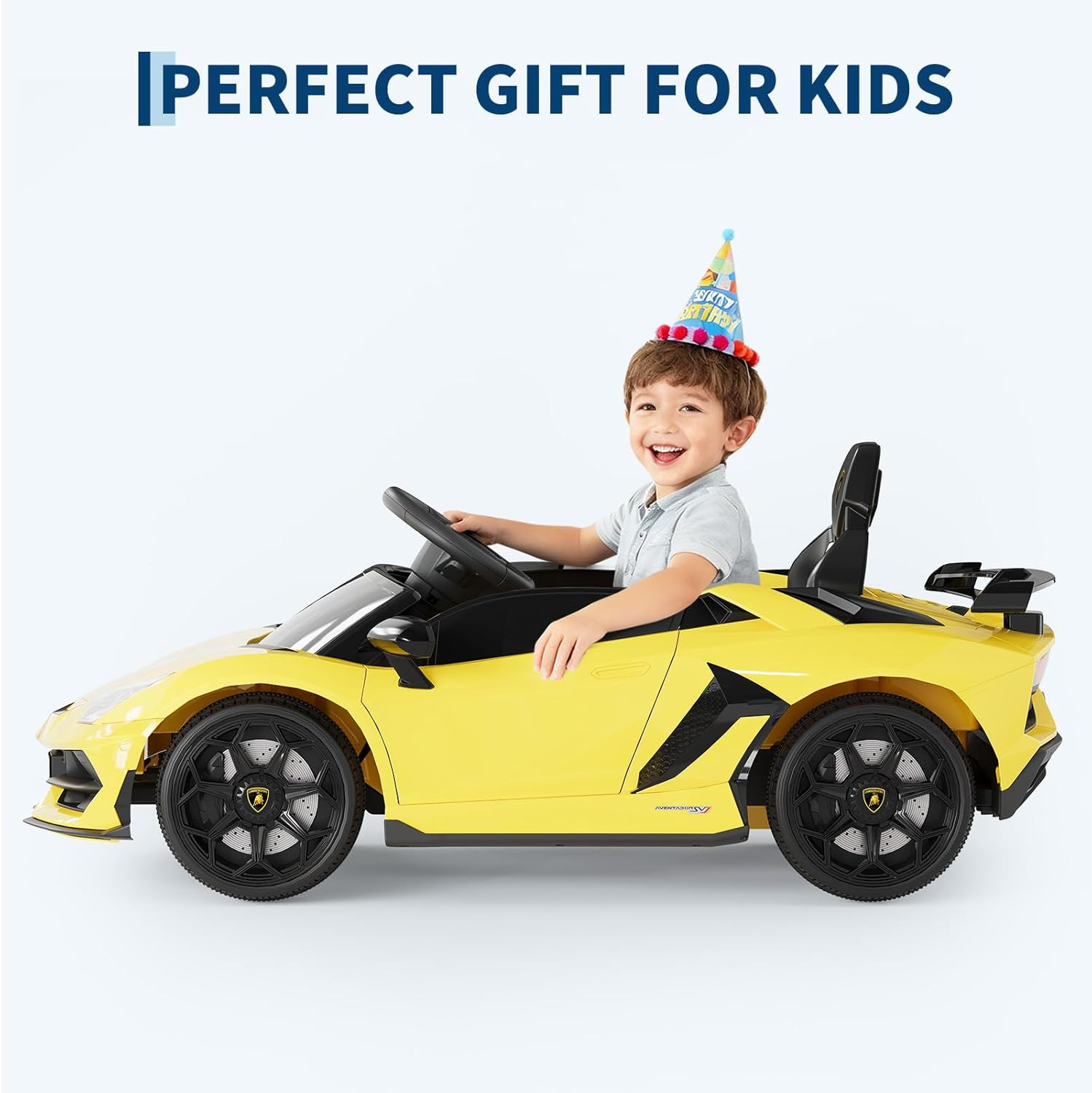 12V Kids Electric Car with Remote Control, LED Lights & Sound System – Licensed