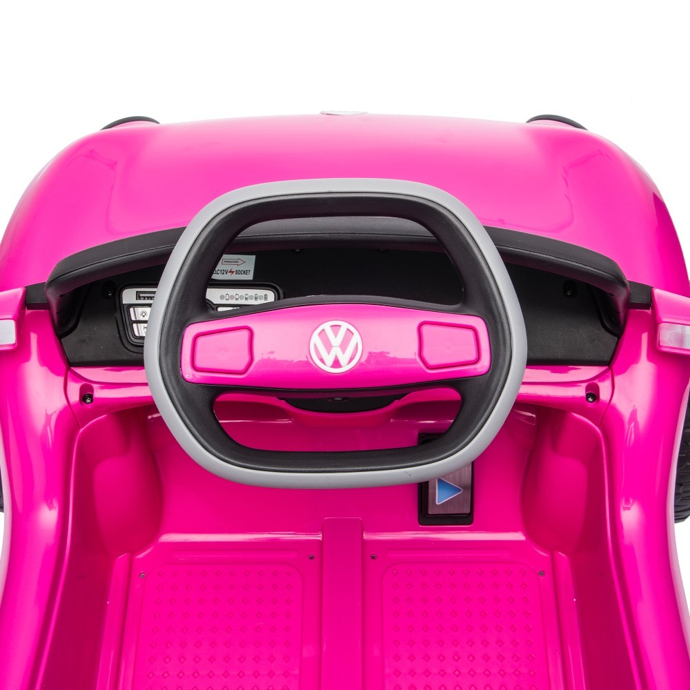 12V Licensed VW Beetle Kids Ride On Car, 2.4G Remote, Bluetooth, Music, Ages 3-5