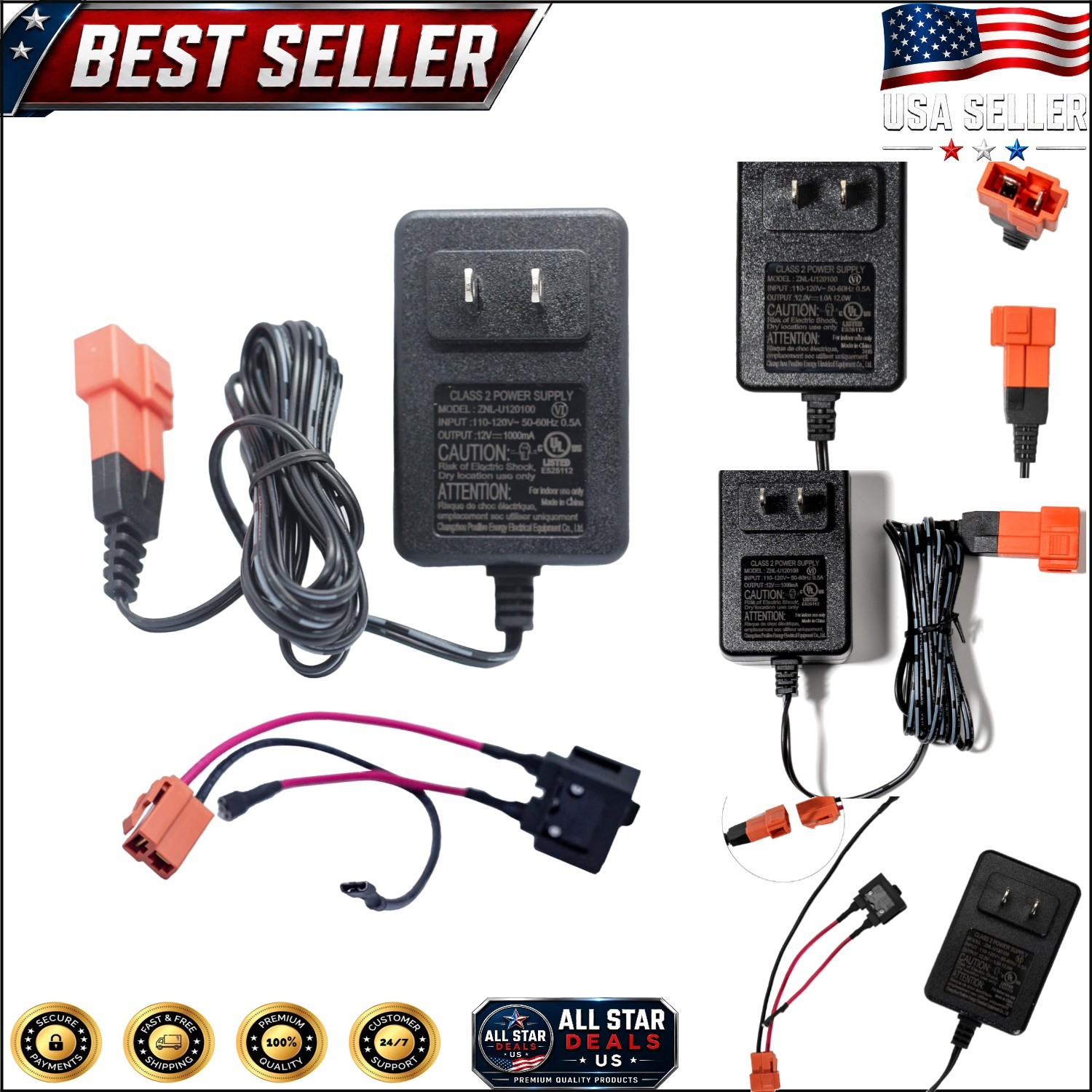 12V Battery Charger for Kids Ride-On Toys – Safe & Efficient Charging