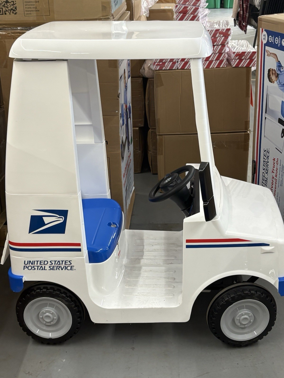 Kid Trax USPS Battery Ride-On Mail Truck with Mailbox Accessory 4-7 2024