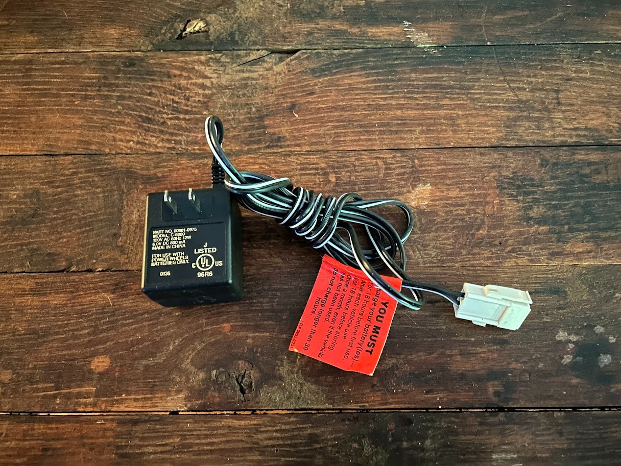 New Power Wheels 6-Volt Battery Charger 00801-0975 Model C-6080