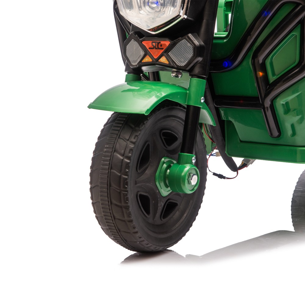 12V Kids Ride On Car 3 Wheels Electric Cargo Truck 2WD Toy with LED Music