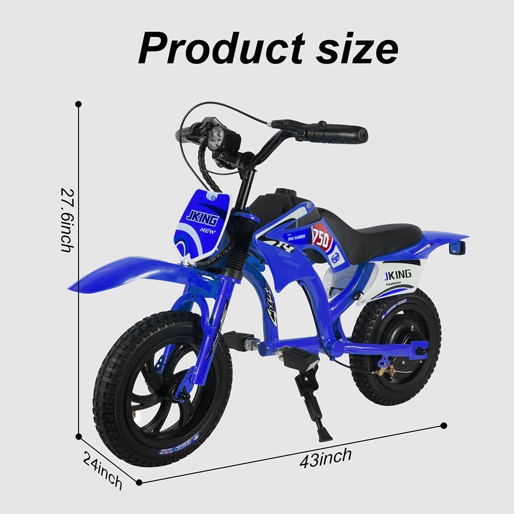 200W Kids Electric Motorcycle – Up to 10MPH Max Speed & 12 Miles Long Range