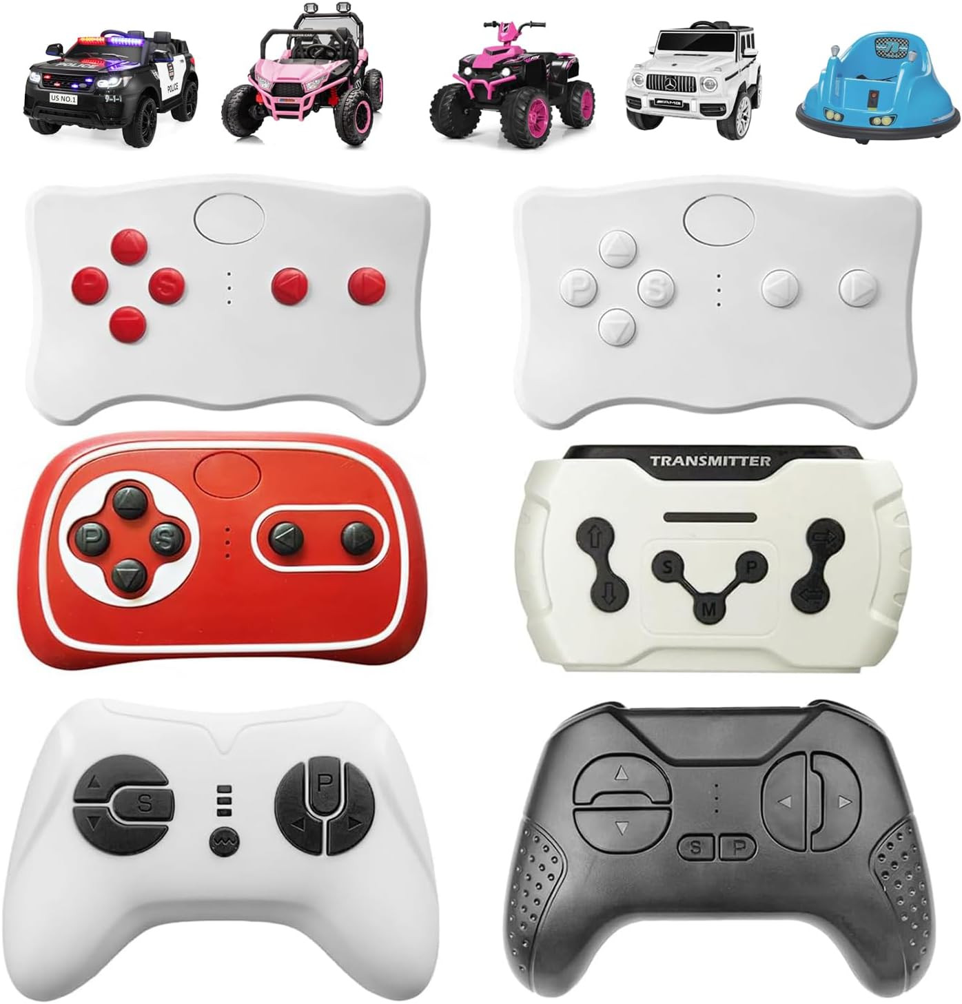 NO.5 JR/HY Remote Control for Kids Ride on Toy Car,2.4G Bluetooth Remote for Pow