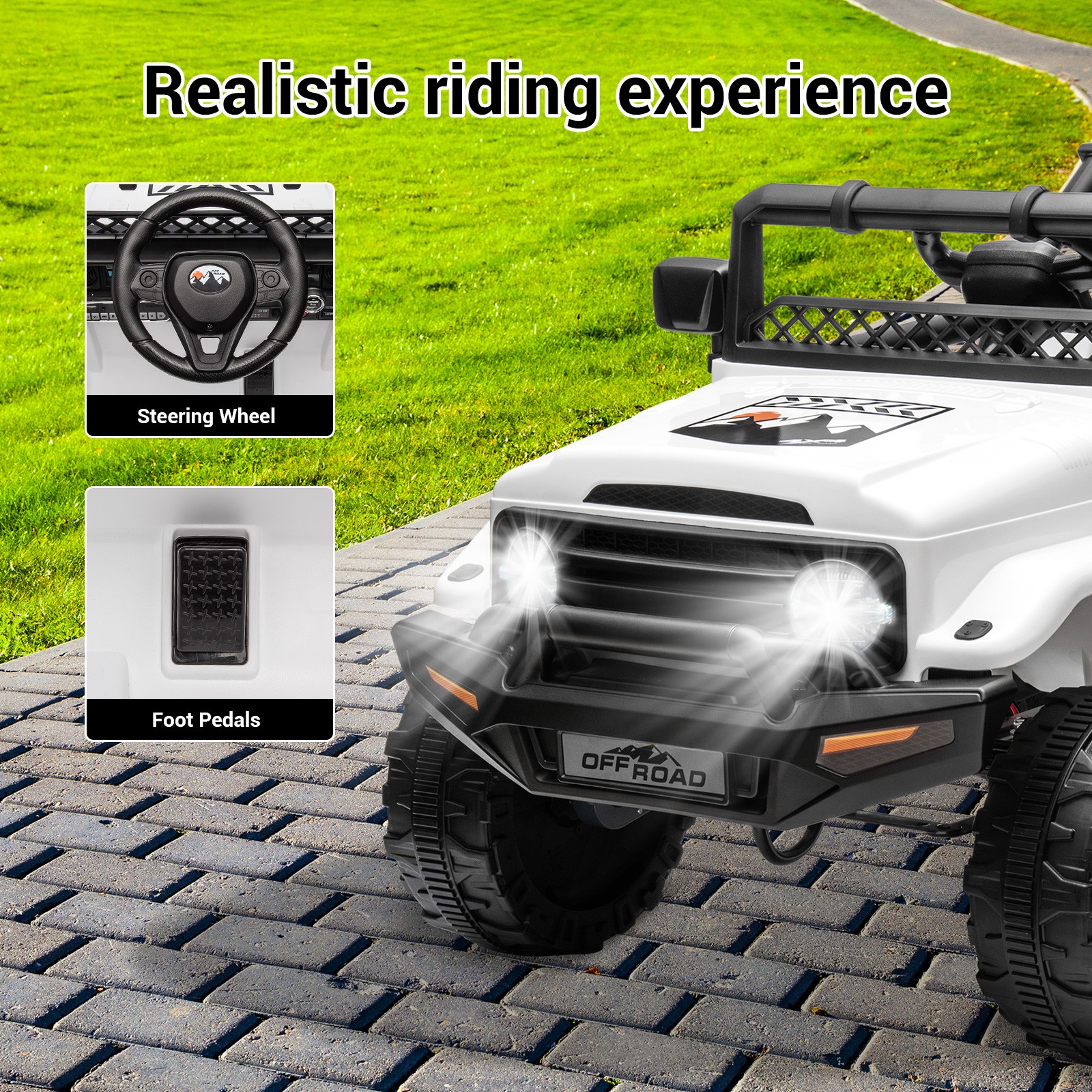 2 Seater Kids Ride On Truck Car 12V Battery Powered Electric Vehicle w/ Remote