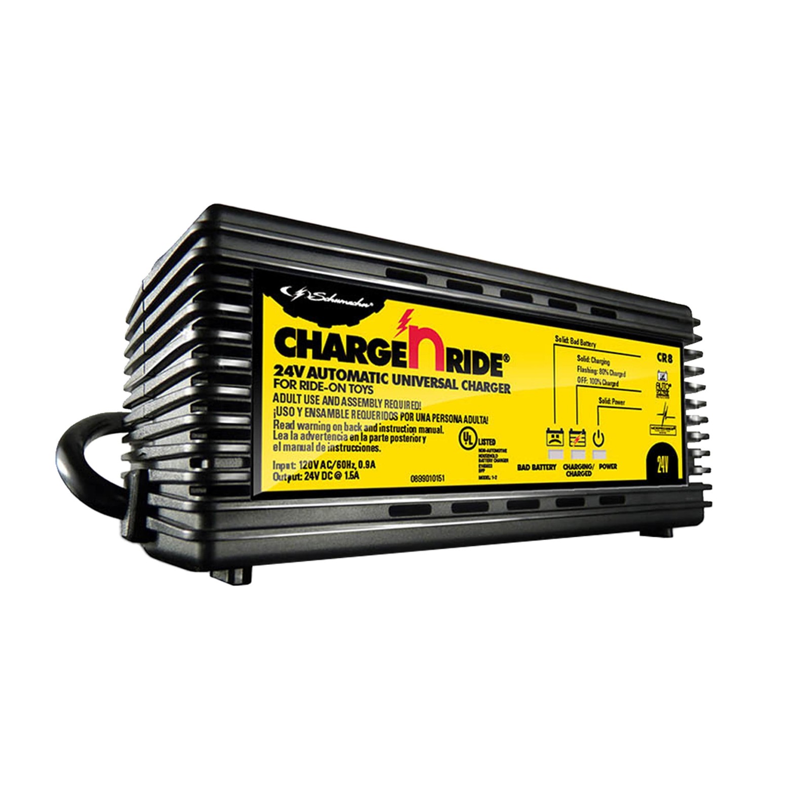 Charge ‘n Ride 1.5A Battery Charger/Maintainer Ride-on Toys 24V Batteries