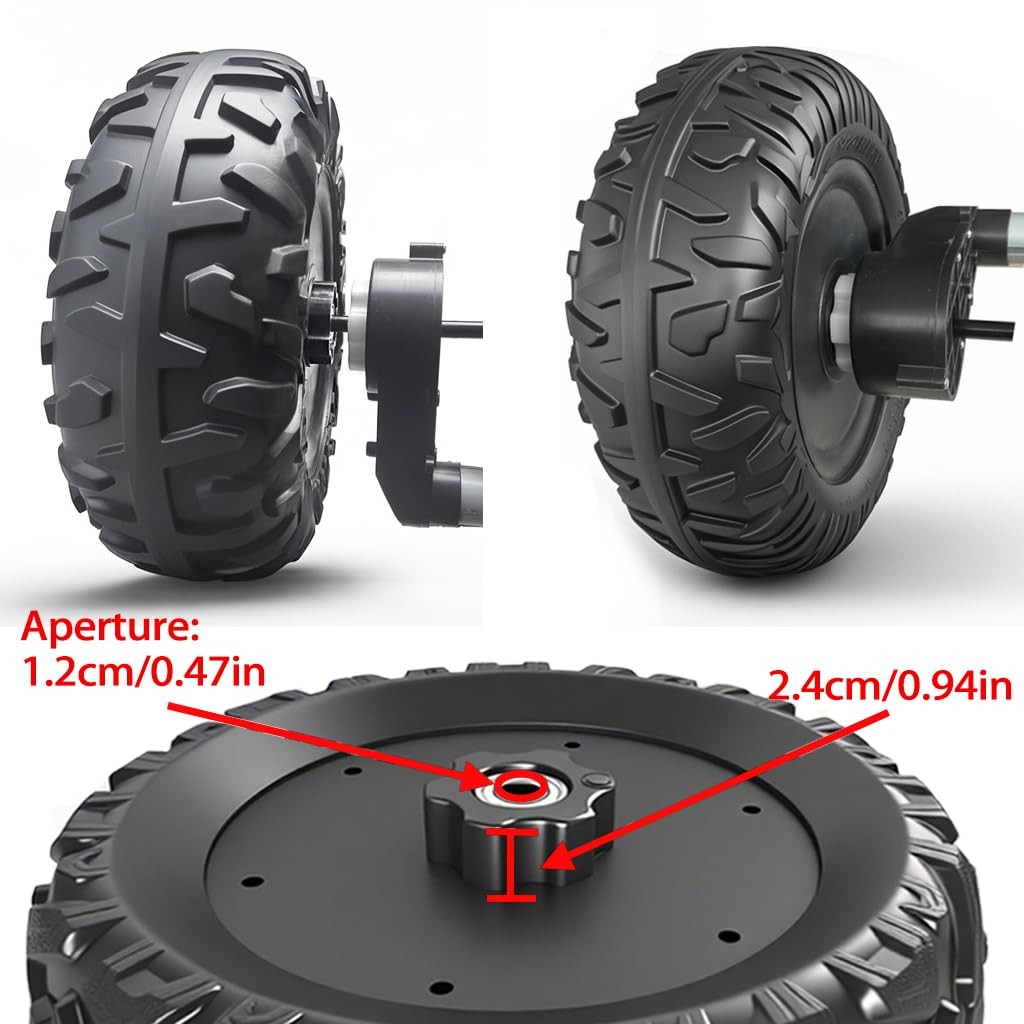 29CM Solid Rubber Tires for Power Wheels Ride-On Cars | Off-Road Upgrade