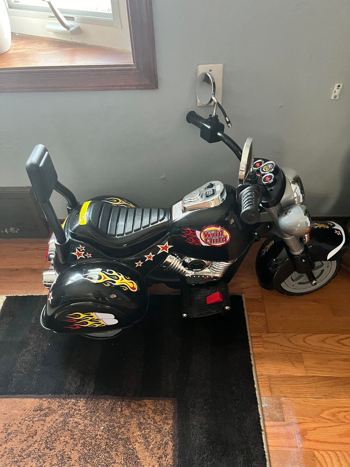 Lil’ Rider 3 Wheel Trike Road Warrior Motorcycle – Black Chopper 2 – 5 Years
