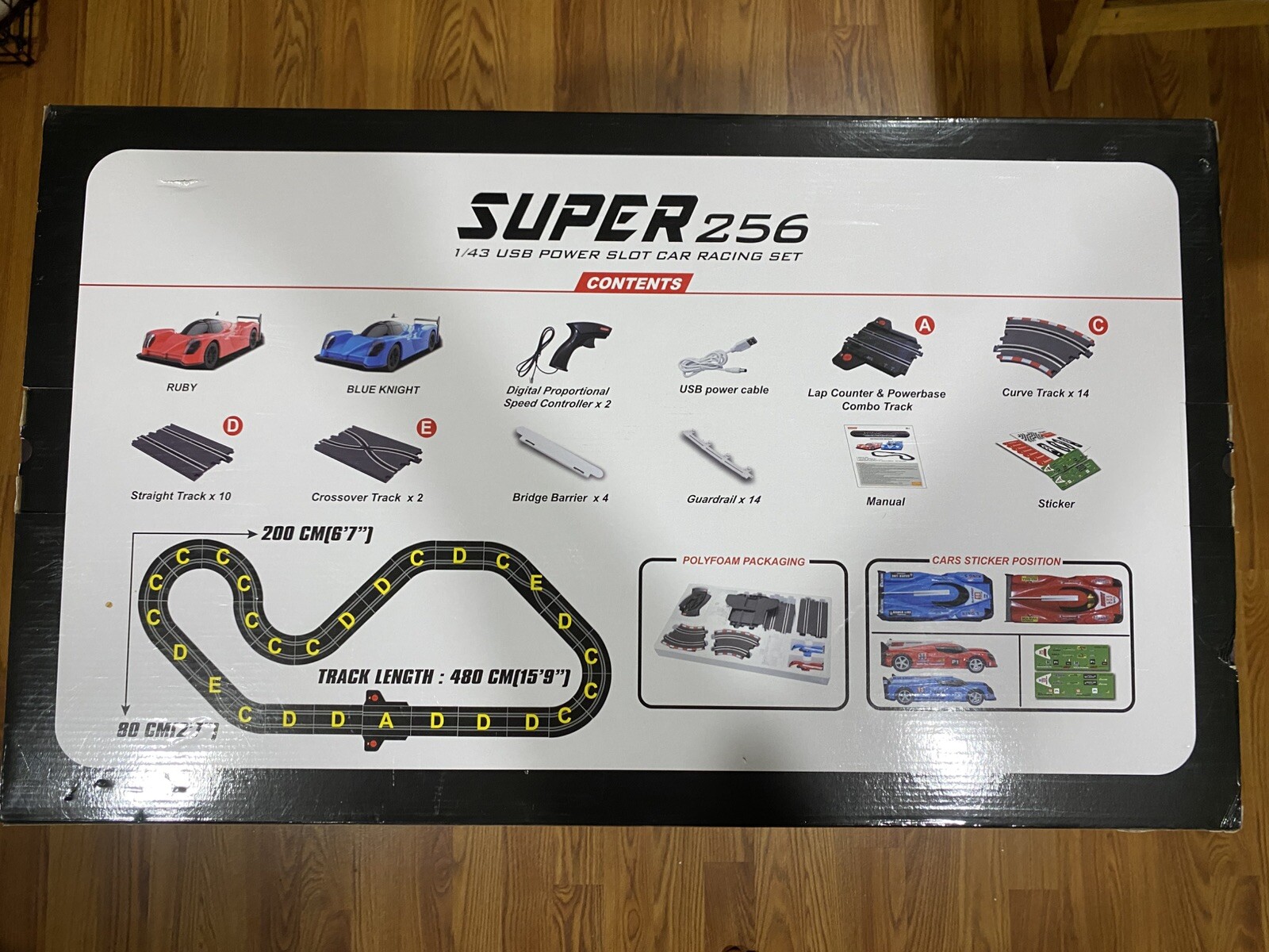 JOYSWAY Super 153 USB Power Slot Car Racing set