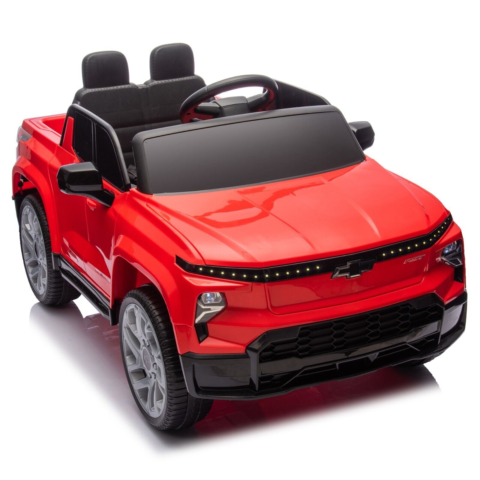 Licensed Chevrolet Silverado Ride On Truck 24V 2 Seater Electric Car with Remote