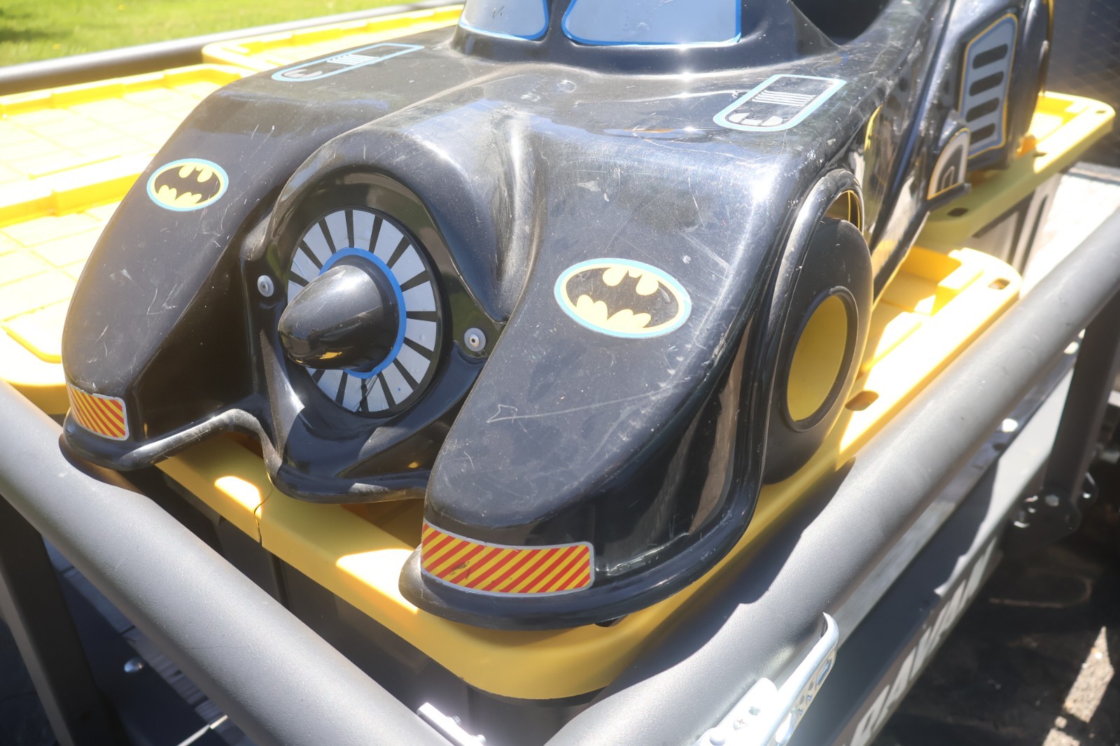 Nice Rare 1989 Mini-Motors Bat-Man Batmobile Power Wheels Motor Car Kingsbury