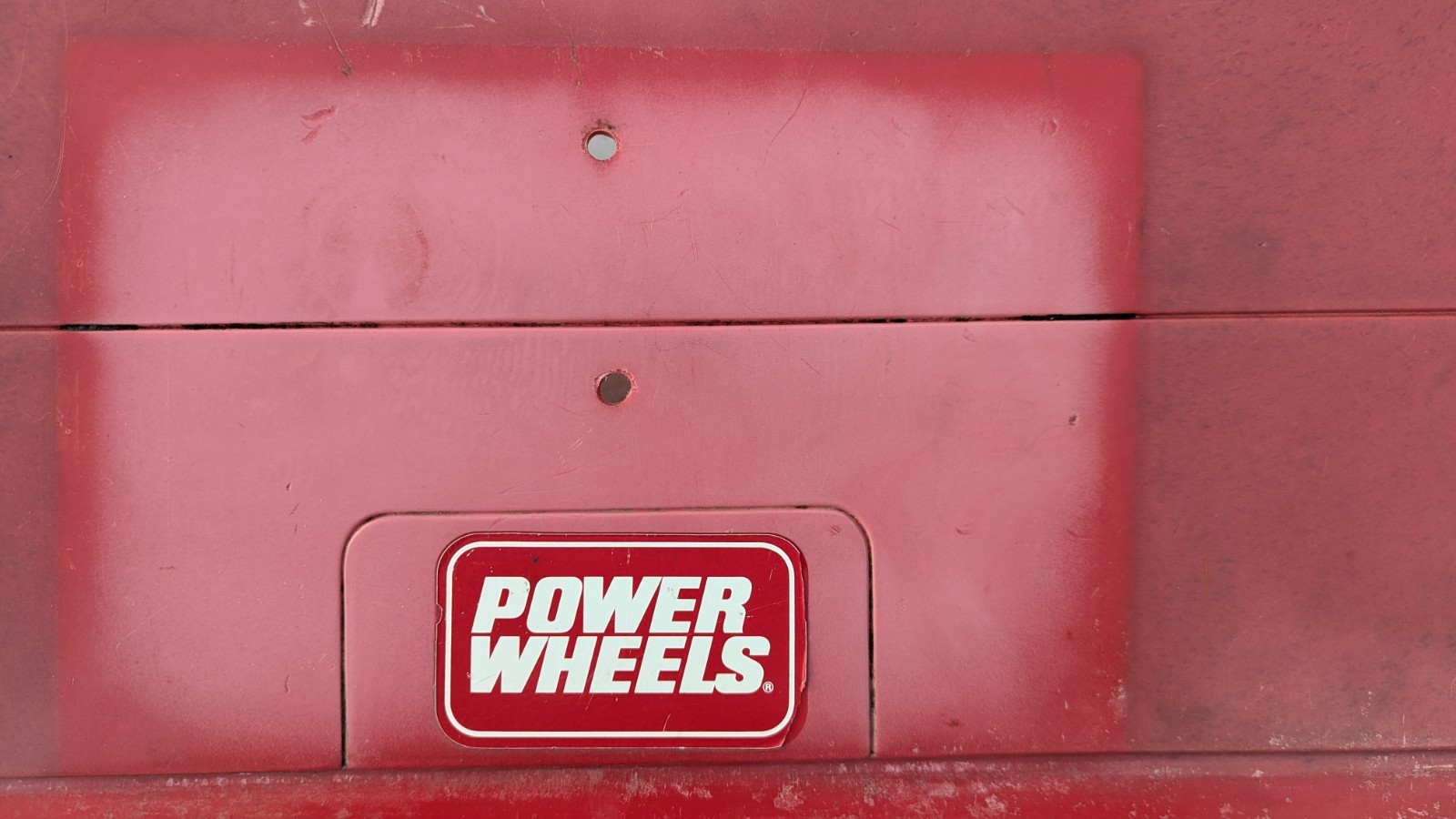 Power Wheels C4 Corvette Red Rear Trunk Cover