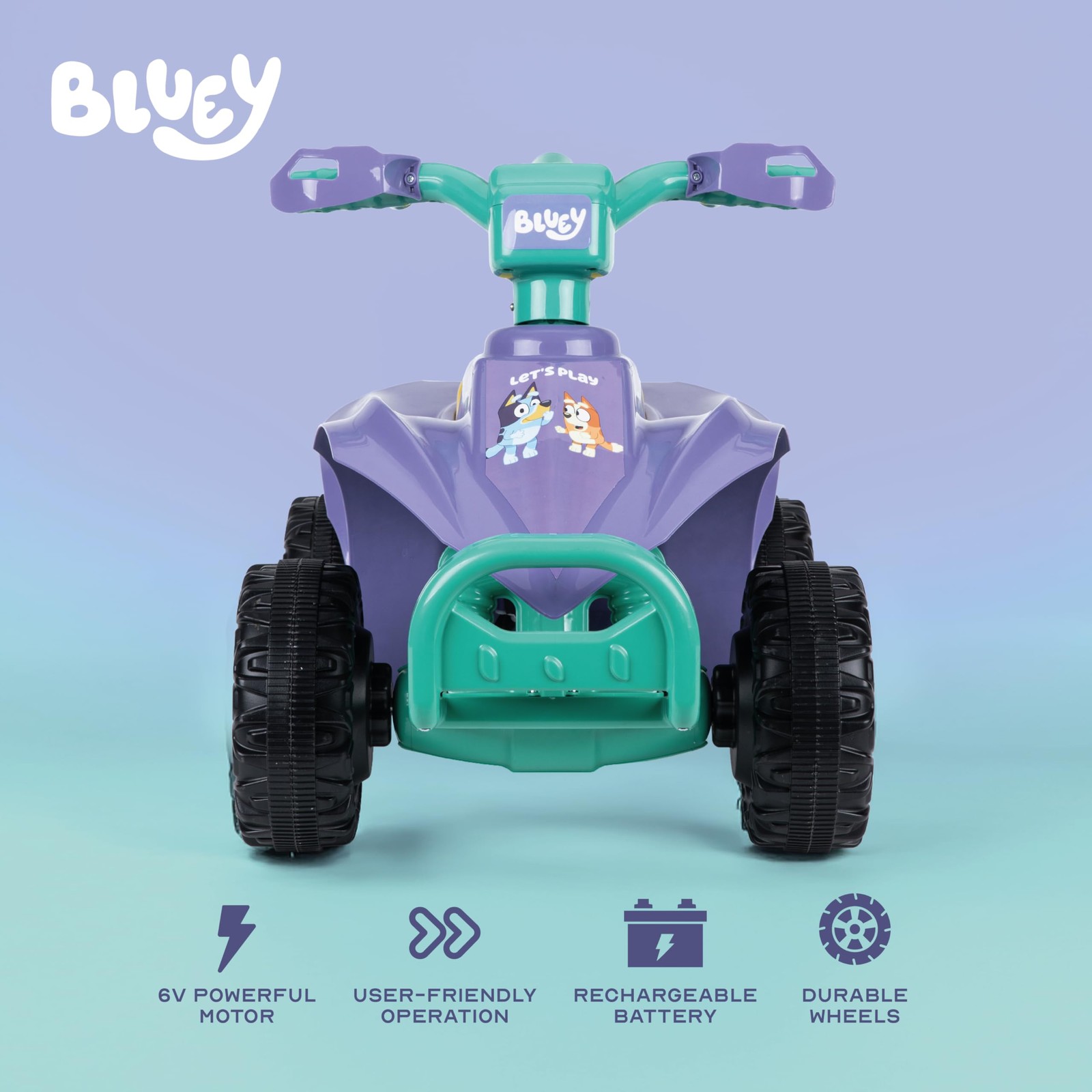 Voyager Bluey 6V Atv Quad For Kids – Powerful And Safe Ride-On Toy Rechargeable