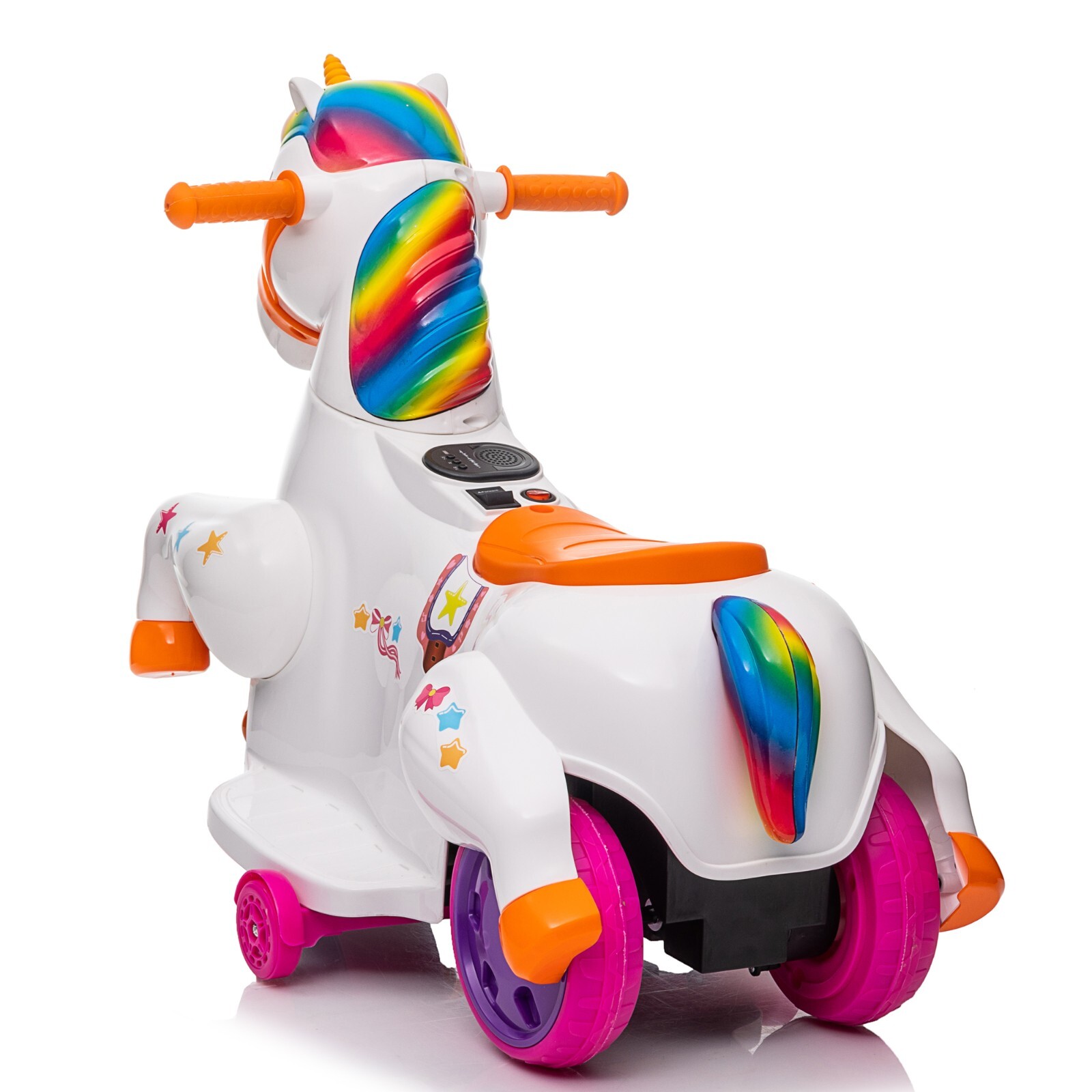 6V Electric Kids Ride On Toys Battery Powered Unicorn Cars for Toddlers w/ Music