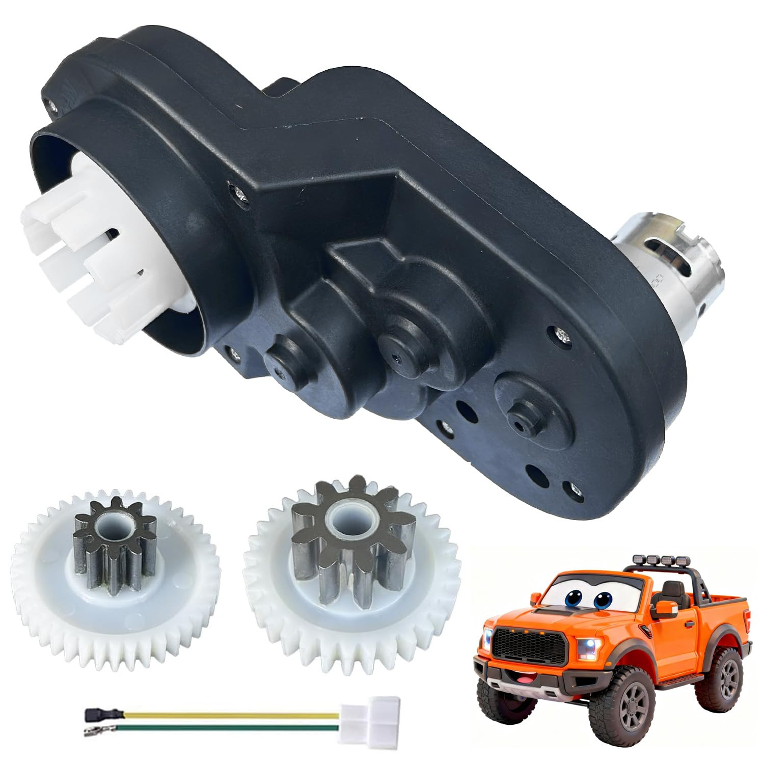 12 Volt RS550 35000RPM High-Speed Motor Gearbox for Power Wheels Kid’S Ride on T