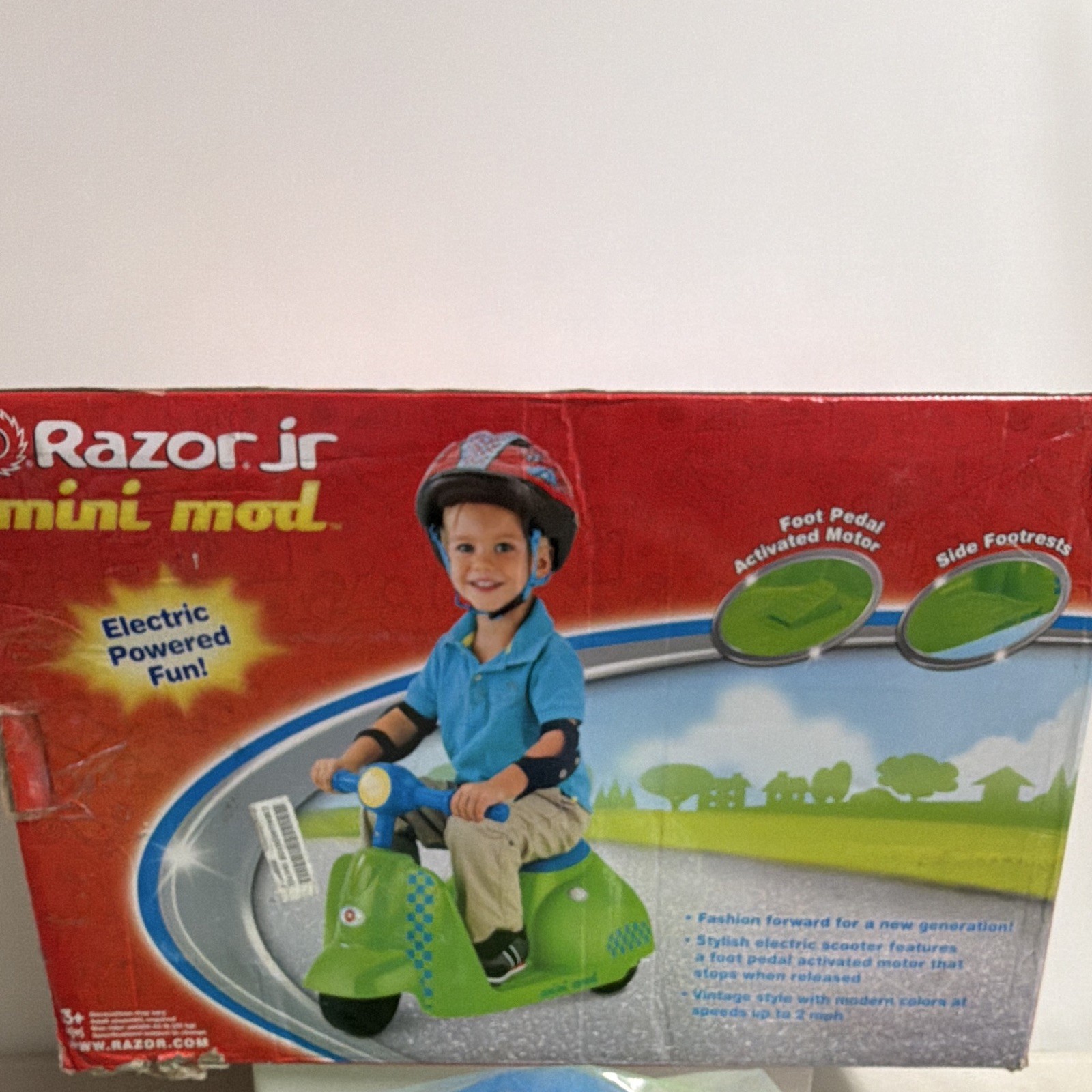 Razor Jr. Mini Mod Electric 3-Wheel Scooter Discontinued Brand New Open Box