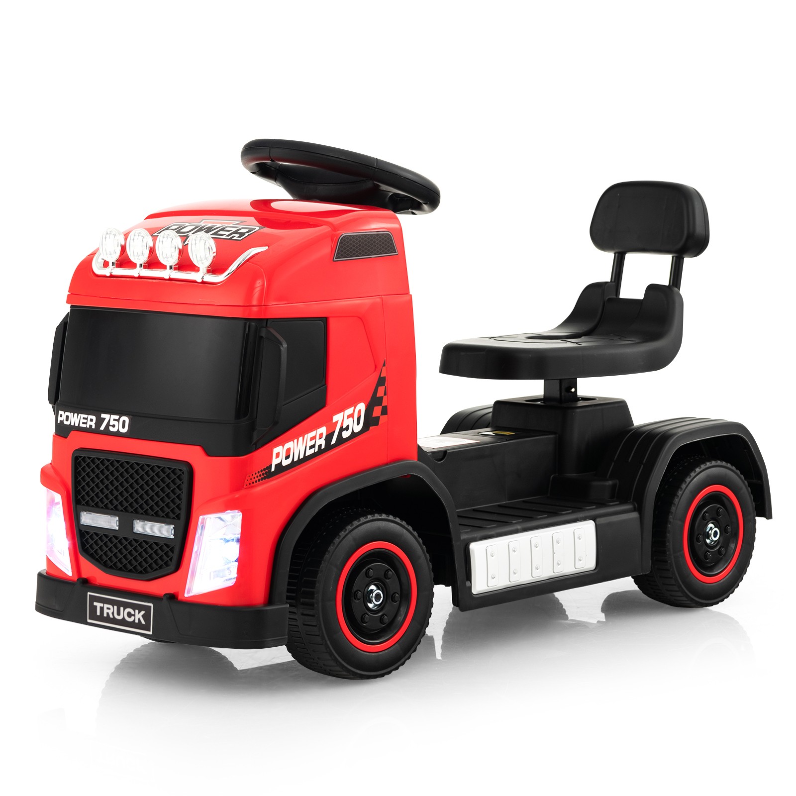 Kids Ride-on Car 6V Toddler Electric Truck LED Lights Music & Horn Sound